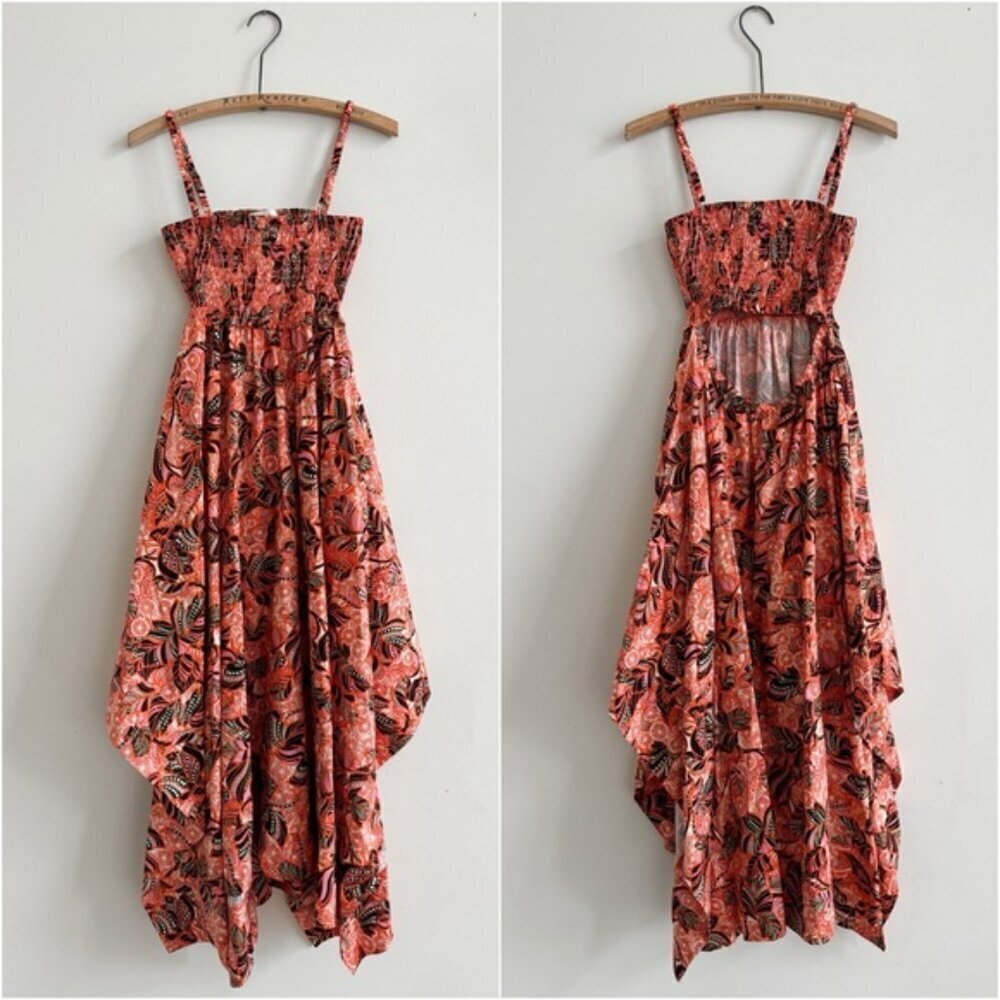 A.L.C. • Adriana Dress in Orange/Rose Multi • 0 - Picture 3 of 14